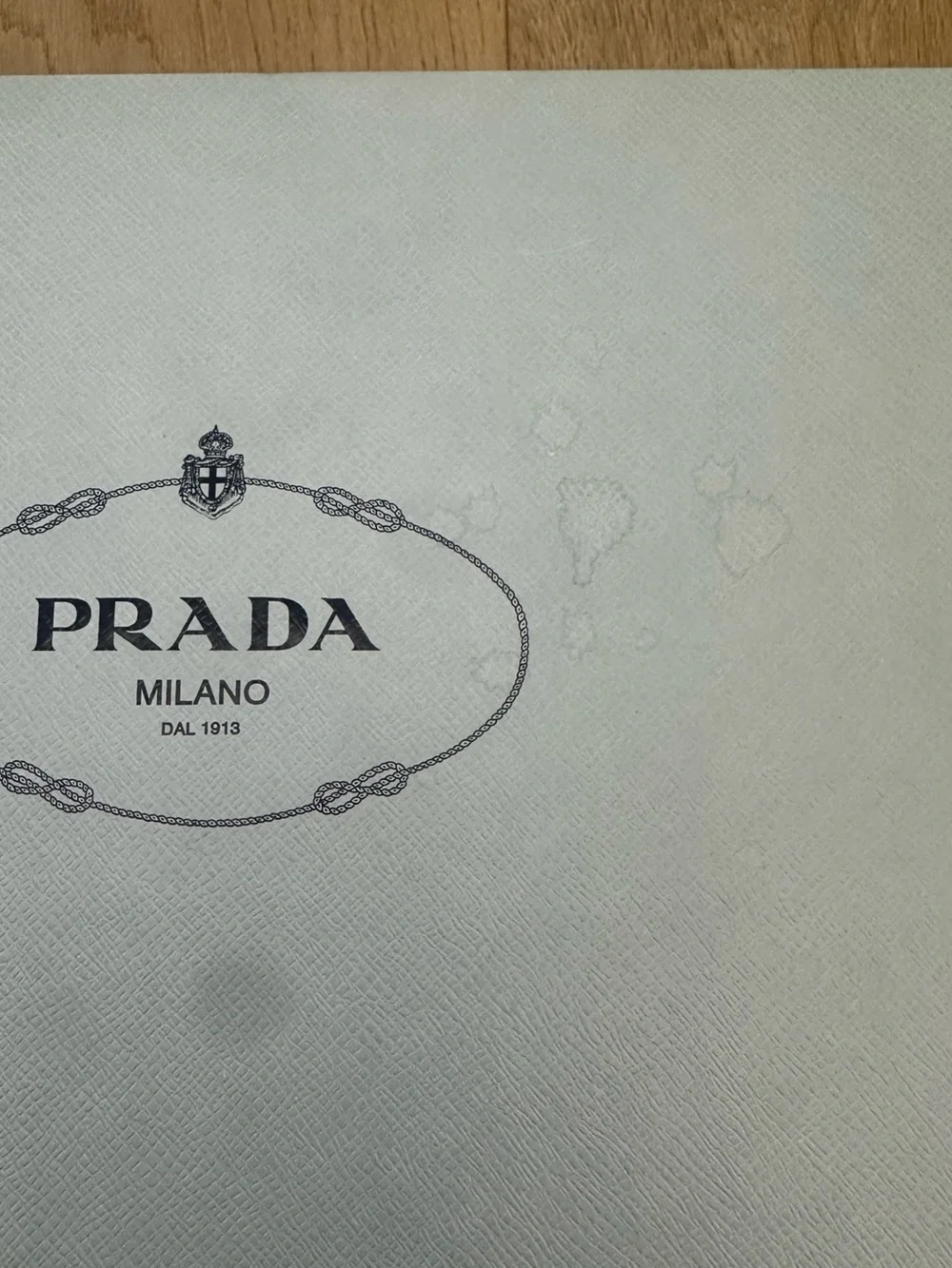 Authentic Prada Milano Designer Shoe Box w/ Original Tissue Paper Luxury Storage